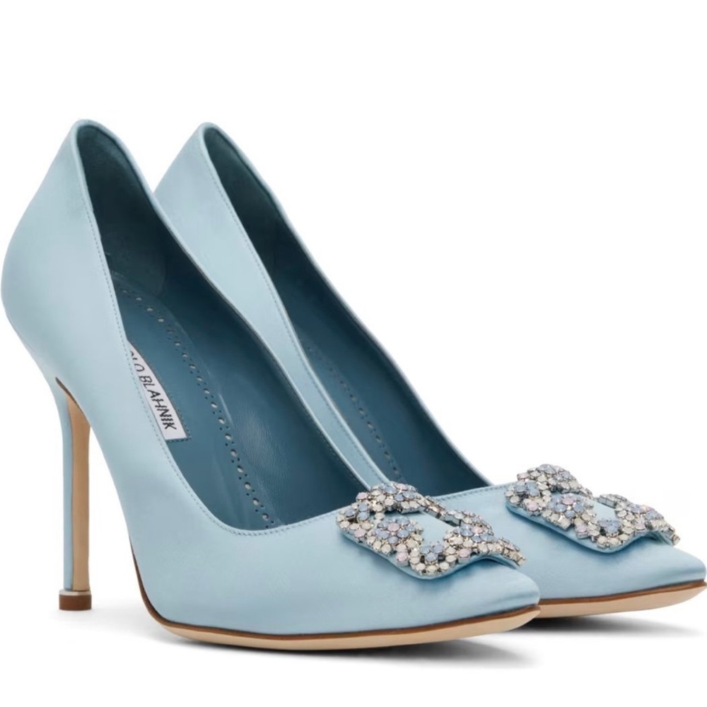 MANOLO BLAHNIK
Blue Hangisica Heels